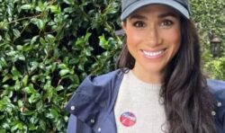 Meghan Markle shares ‘I voted’ sticker as she casts her ballot for midterm elections in US