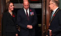 Kate joins William for first Festival of Remembrance as Prince and Princess of Wales