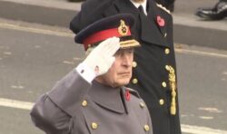 King Charles leads Britain in marking Remembrance Sunday for first time as sovereign