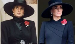 Kate Middleton pays touching remembrance Sunday tribute to Princess Diana