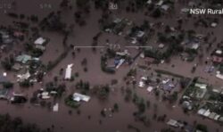 Australians rescued by helicopter as rural towns are submerged by torrential rain