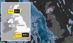 UK weather forecast: Met Office issues ice and wind weather warnings for five regions