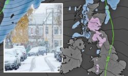 UK winter weather forecast: New maps show parts of Britain to by hit by snow in days