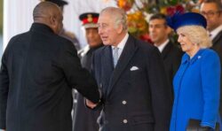 King treats South African President to state dinner requiring 1,700 pieces of cutlery