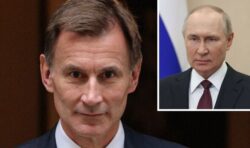 Hunt warns energy bill help will stop as Chancellor urges UK to cut usage to defeat Putin