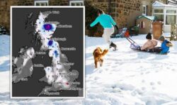 UK snow forecast: Exact date first winter snow could fall as Siberian freeze hits Britain