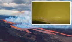 WATCH: Dramatic footage shows lava lighting up world’s largest active volcano as it erupts