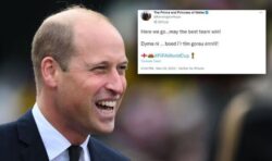 ‘May the best team win!’ William refuses to pick sides for World Cup as teams kick-off