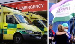 NHS set for MORE strikes as 80,000 ambulance staff vote to hold first walkout in 30 years