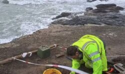 Archaeologists think 200-year-old body found on Cornish coast could be shipwrecked sailor