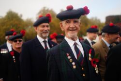 King leads Remembrance Sunday service at Cenotaph for first time as monarch