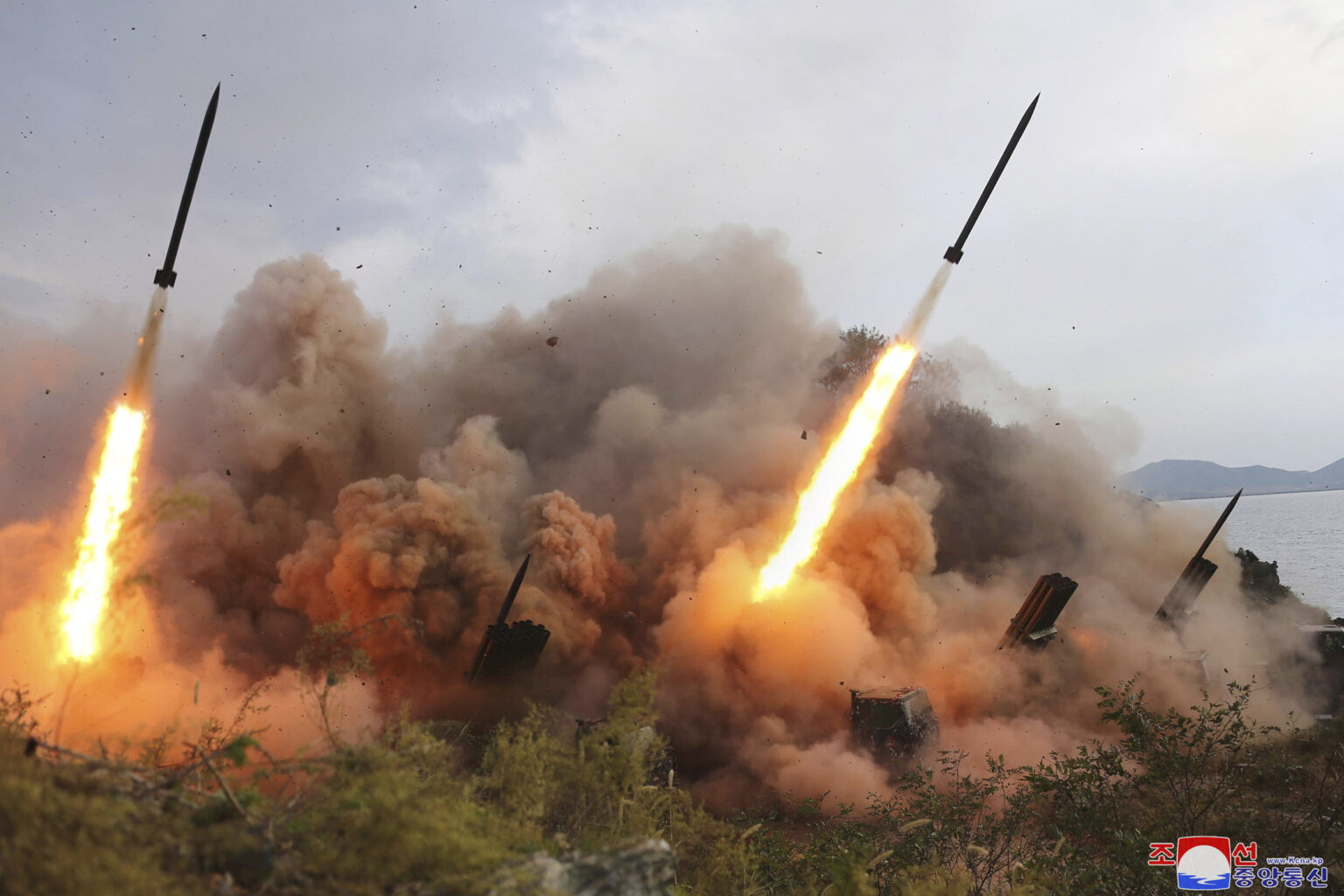 North and South Korea fire missiles