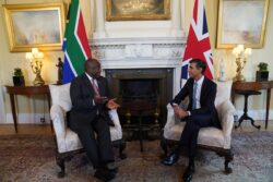 Sunak and Ramaphosa agree need for ‘next level’ UK-South Africa links