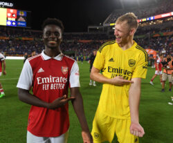 Aaron Ramsdale makes prediction about Arsenal team-mate Bukayo Saka at World Cup