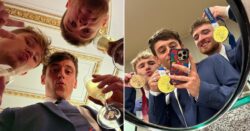 Tom Daley may have broken Buckingham Palace no-picture rules with sneaky bathroom selfies