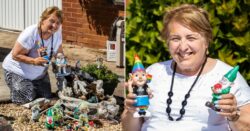 Mystery deepens after French gnome appears on couple’s doorstep in Devon