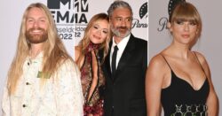 Taylor Swift makes Bejeweled appearance on MTV EMAs 2022 red carpet as newlywed hosts Rita Ora and Taika Waititi cosy up