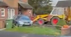 Man ‘stole JCB digger and smashed it into a house and cars in £50,000 rampage’