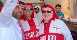 England fan gets his own Qatari outfit complete with St George’s Cross