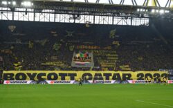 Bayern Munich and Dortmund fans stage anti-Qatar protests ahead of World Cup