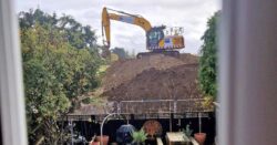 Family’s lives ‘a living hell’ after builders dump 30ft ‘mud mountain’ at end of garden