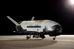 Nasa’s secretive unmanned space plane lands in Florida with a sonic boom