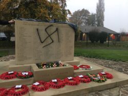 Swastika sprayed over war memorial hours after Remembrance parade