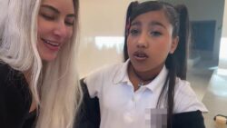 Kim Kardashian and daughter North lip-sync to Justin Bieber as they get party-ready and it’s a real vibe