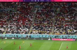 Thousands of seats empty inside Al Bayt Stadium during World Cup opener between Qatar and Ecuador