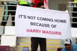 Iran fans mock Harry Maguire with banners ahead of England World Cup clash