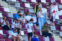 Sasha Attwood and Rebecca Cooke among England wives and girlfriends supporting team at first World Cup game in Qatar