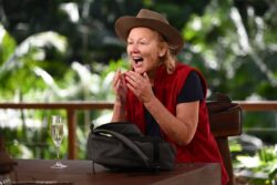 Sue Cleaver shrieks with joy as she becomes third star eliminated from I’m A Celebrity… Get Me Out of Here!