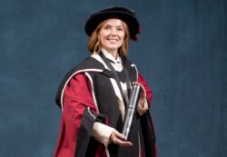 Dr Geri Halliwell-Horner dons her robes as she becomes first Spice Girl to receive honorary doctorate