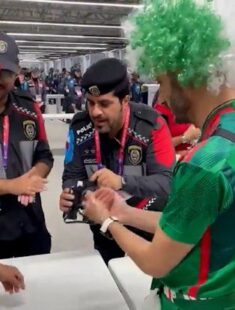 Mexican fans caught smuggling booze in binoculars into World Cup stadium