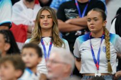 Sasha Attwood, Georgia Irwin and Paige Milian cheer on England boys in World Cup despite team’s bleak draw against USA