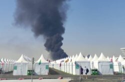 Huge fire breaks out near World Cup fan village in Qatar