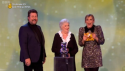 Children In Need fundraiser of the year winner jokes it’s ‘about time’ for a new Prime Minister as she collects award