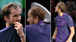 ‘My attitude was not good enough’ – Daniil Medvedev smashes tennis racket in on-court tantrum at Paris Masters