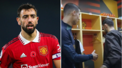 Bruno Fernandes downplays tense handshake with Manchester United team-mate Cristiano Ronaldo