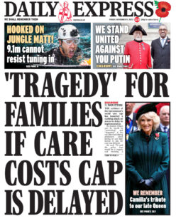 Daily Express – Tragedy for families if care cost cap is delayed 