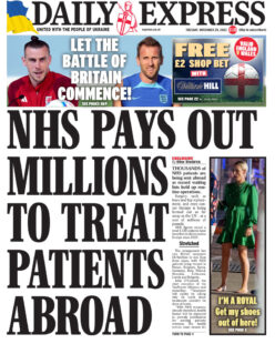 Daily Express – NHS pay out millions to treat patients abroad 