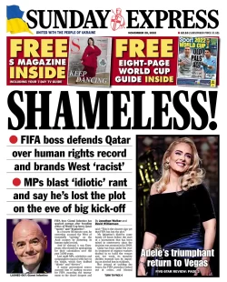 Sunday Express – Shameless 