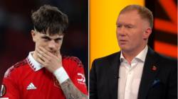 Manchester United legend Paul Scholes reacts to Bruno Fernandes’ comments on Alejandro Garnacho’s attitude