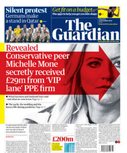 The Guardian – Conservative peer Michelle Mone secretly received £29m from VIP lane PPE firm 