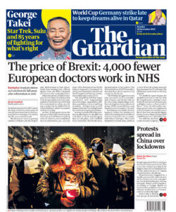 The Guardian – The price of Brexit: 4,000 fewer European doctors work in NHS