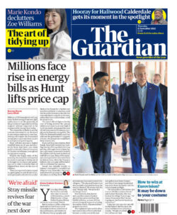 The Guardian – Millions face rise in energy bills as Hunt lifts price cap 