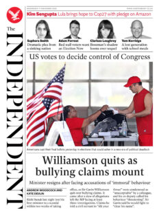 The Independent – Williamson quits as bullying claims mount 