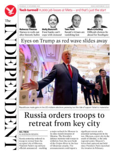 The Independent – Russia orders troops to retreat from key city 