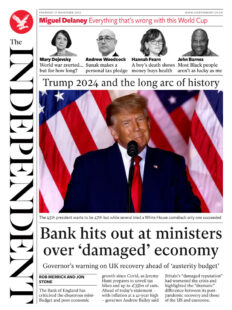 The Independent – Bank hits out at ministers over damaged economy 