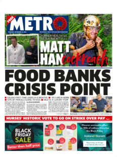 Metro – Food banks crisis point